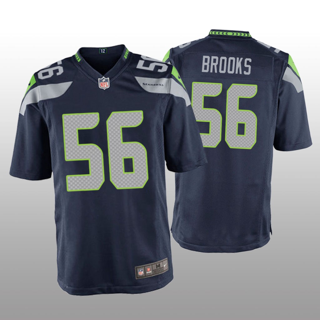 Seattle Seahawks College Navy 2020 NFL Draft Jordyn Brooks Game Jersey