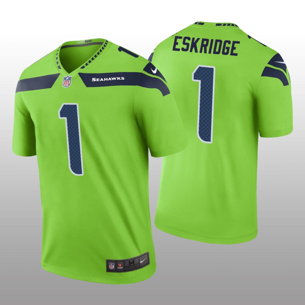 Seattle Seahawks D'Wayne Eskridge Green Jersey Color Rush Legend - Men's