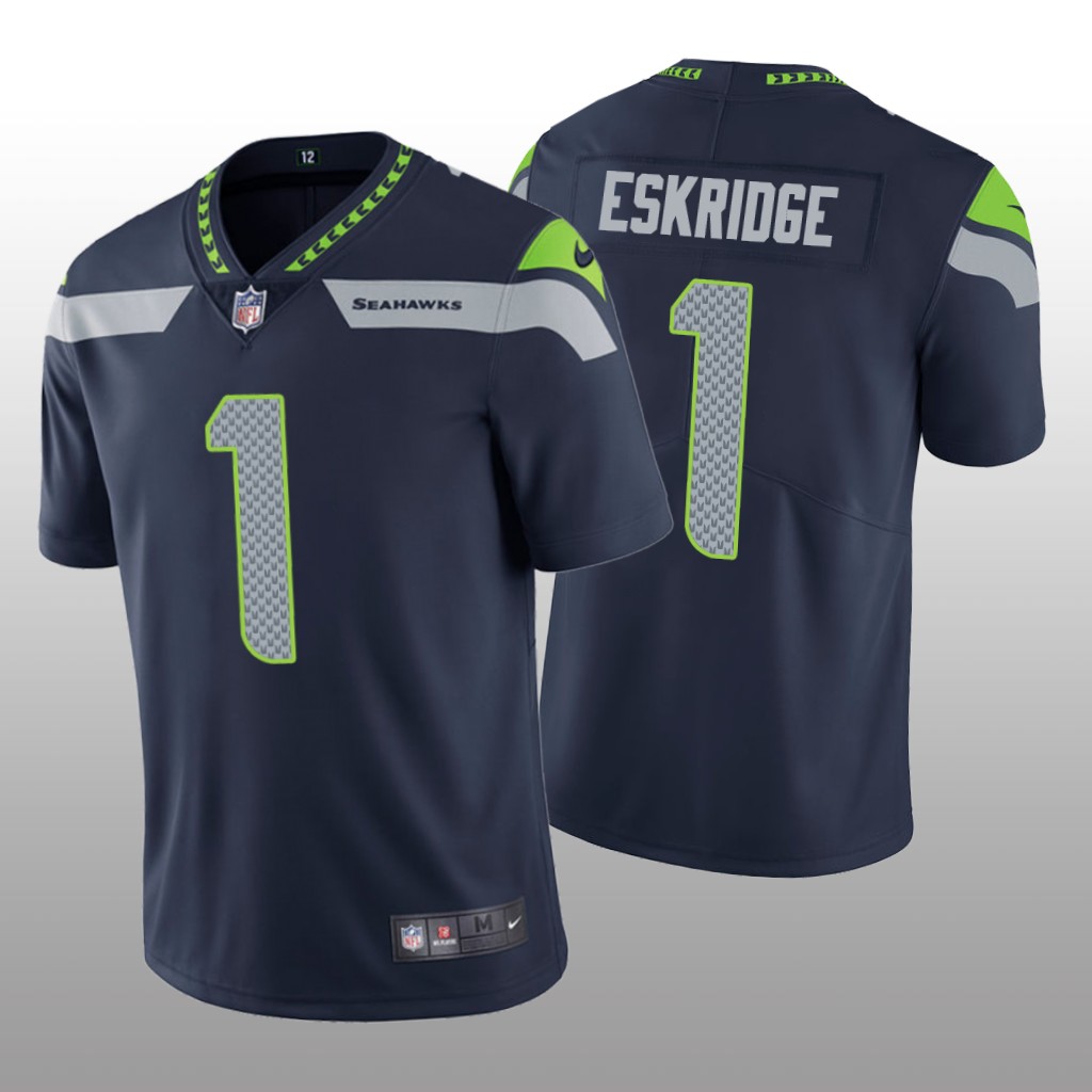 Seattle Seahawks D'Wayne Eskridge Navy Jersey Vapor Limited - Men's