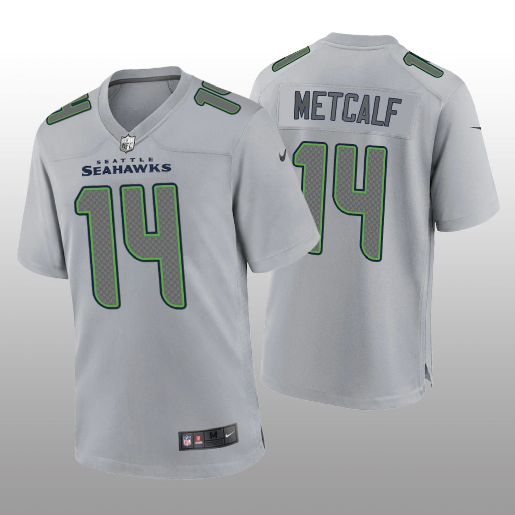 Seattle Seahawks D.K. Metcalf Gray Jersey Atmosphere Fashion Game - Men's