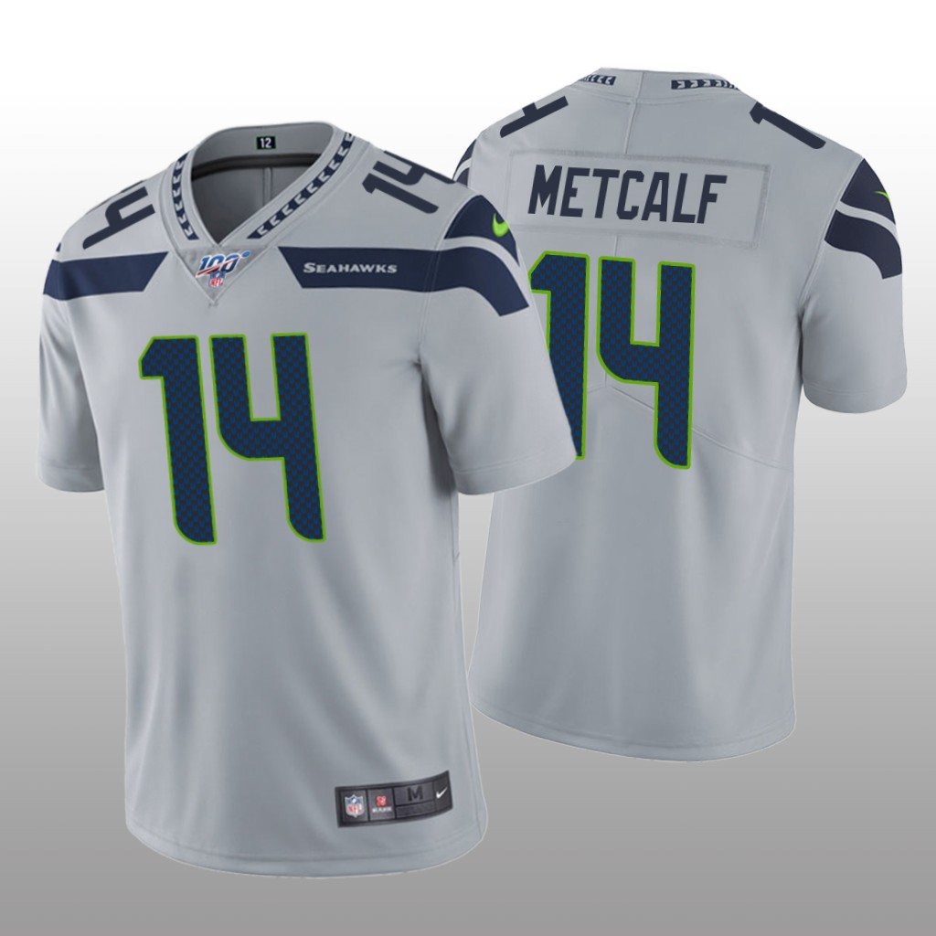 Seattle Seahawks D.K. Metcalf Gray Vapor Limited Jersey 100th Season - Men's