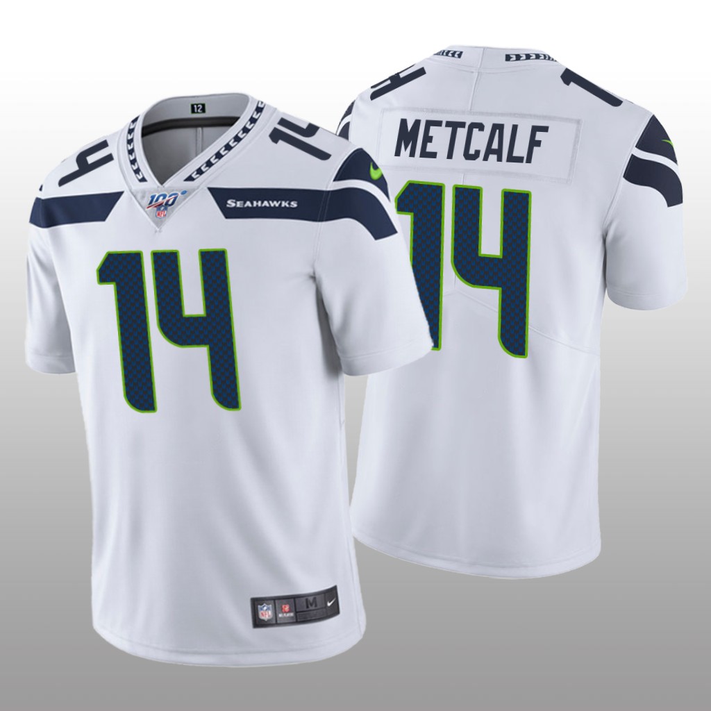Seattle Seahawks D.K. Metcalf White Vapor Limited Jersey 100th Season - Men's