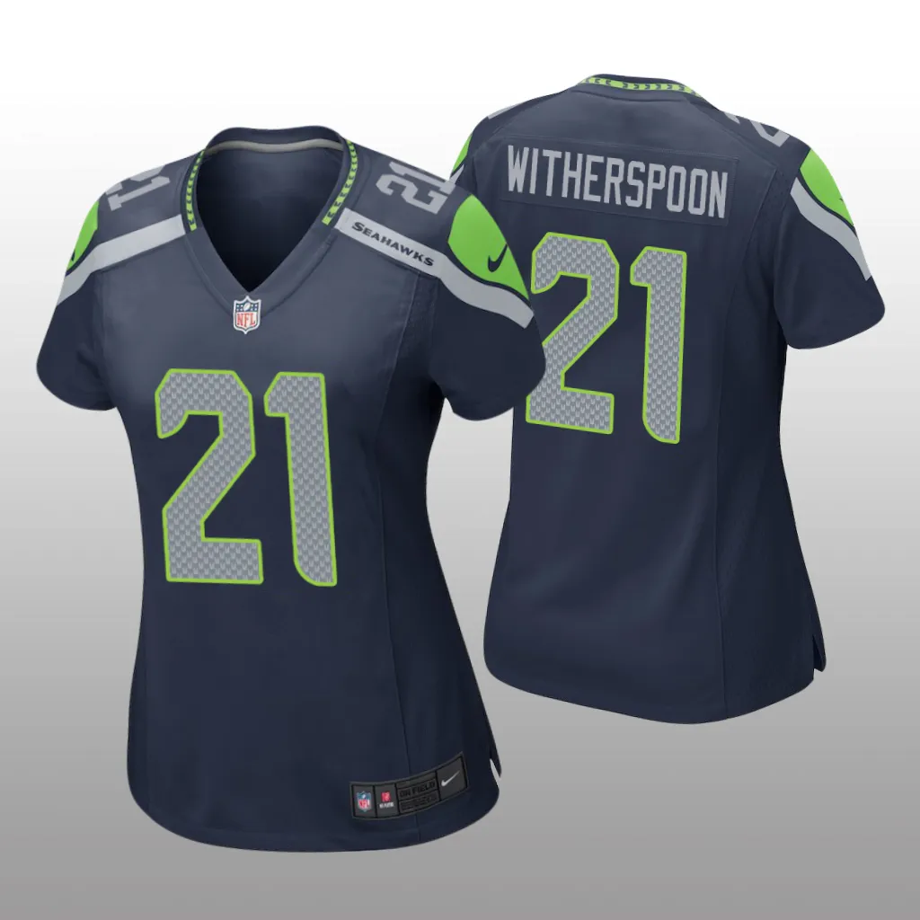 Seattle Seahawks Devon Witherspoon Navy Jersey Game – Women’s