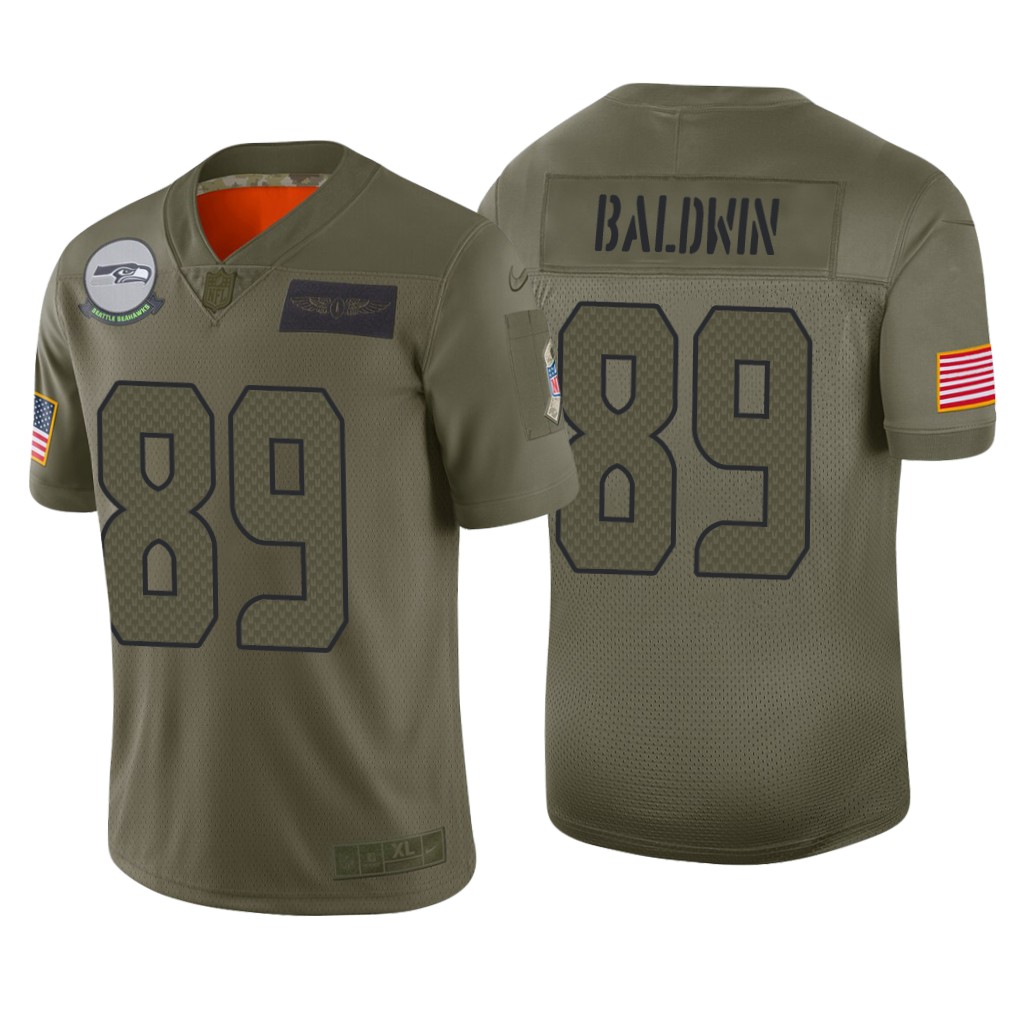Seattle Seahawks Doug Baldwin Camo Limited Jersey 2019 Salute to Service - Men's
