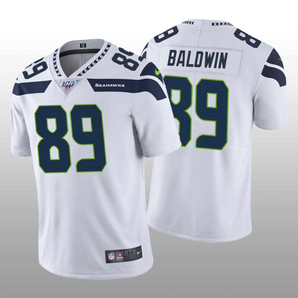 Seattle Seahawks Doug Baldwin White Vapor Limited Jersey 100th Season - Men's