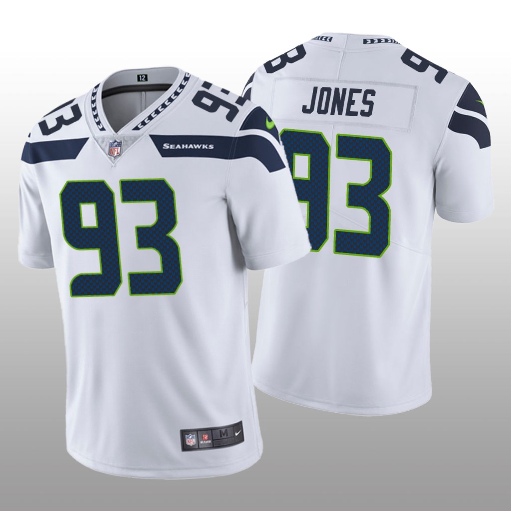 Seattle Seahawks Dre'mont Jones White Jersey Vapor Limited  - Men's