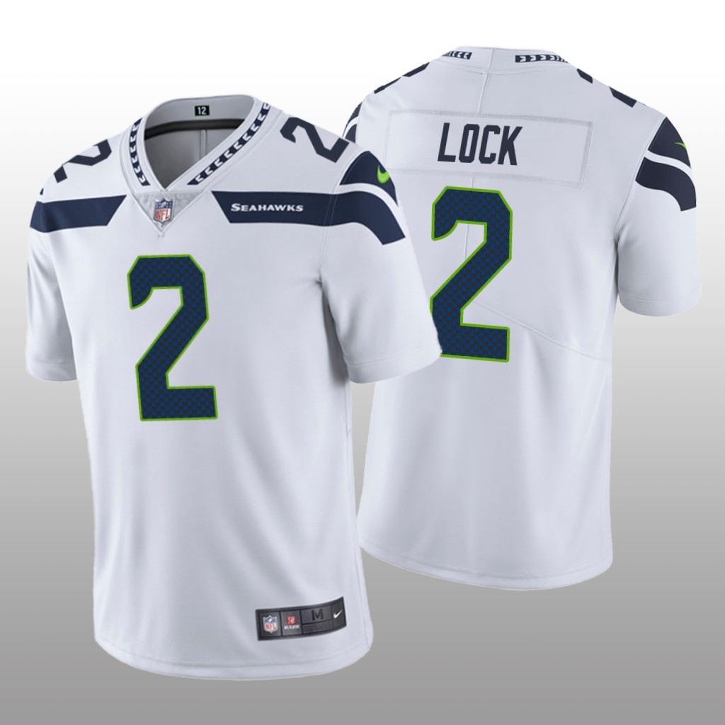 Seattle Seahawks Drew Lock White Jersey Vapor Limited Vapor Limited - Men's