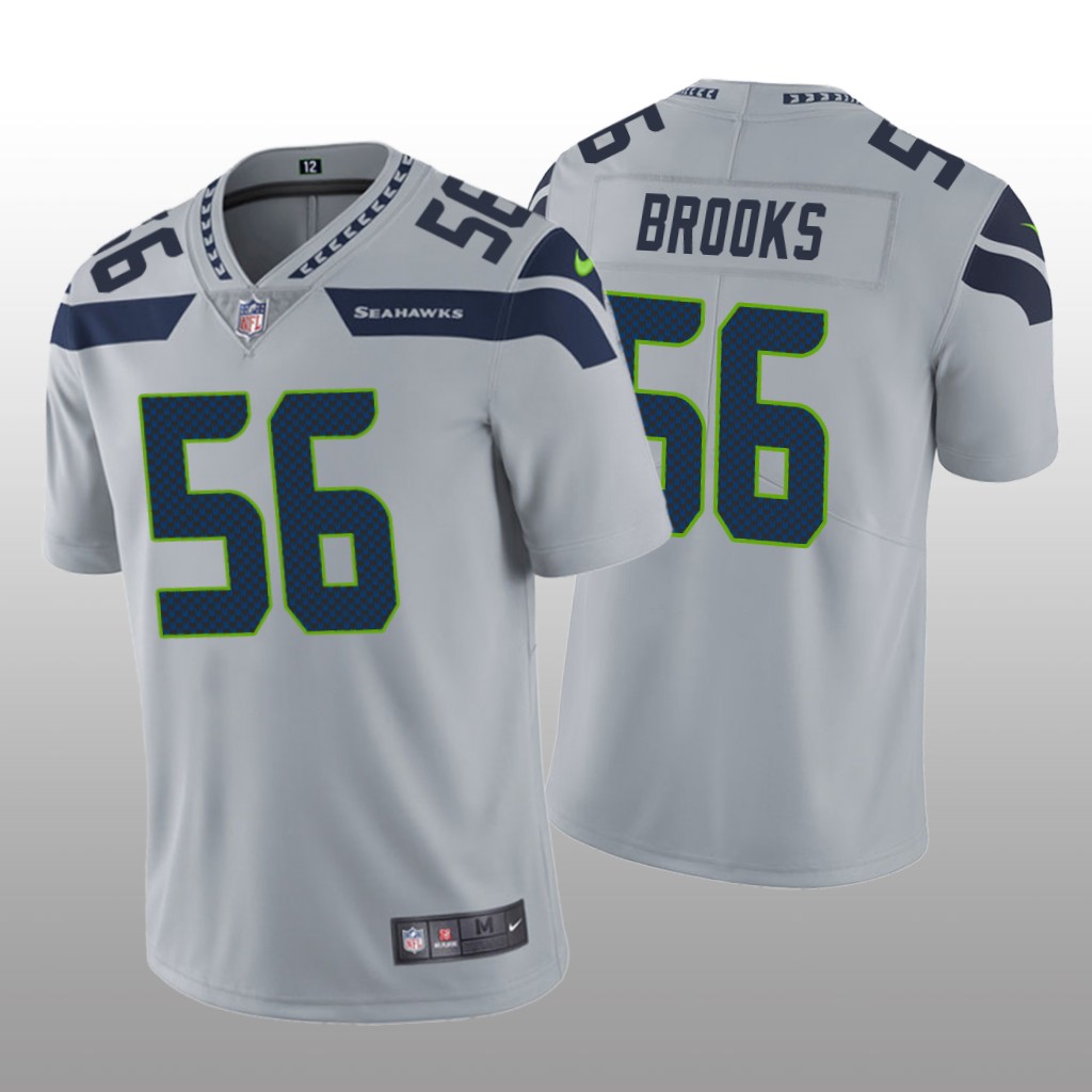 Seattle Seahawks Gray 2020 NFL Draft Vapor Limited Jordyn Brooks Jersey