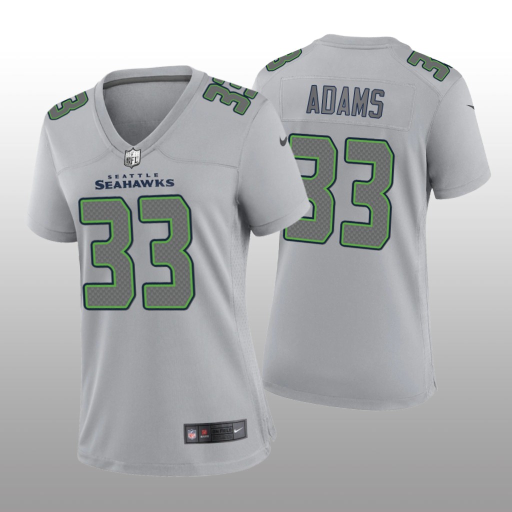 Seattle Seahawks Jamal Adams Gray Jersey Atmosphere Fashion Game - Women's