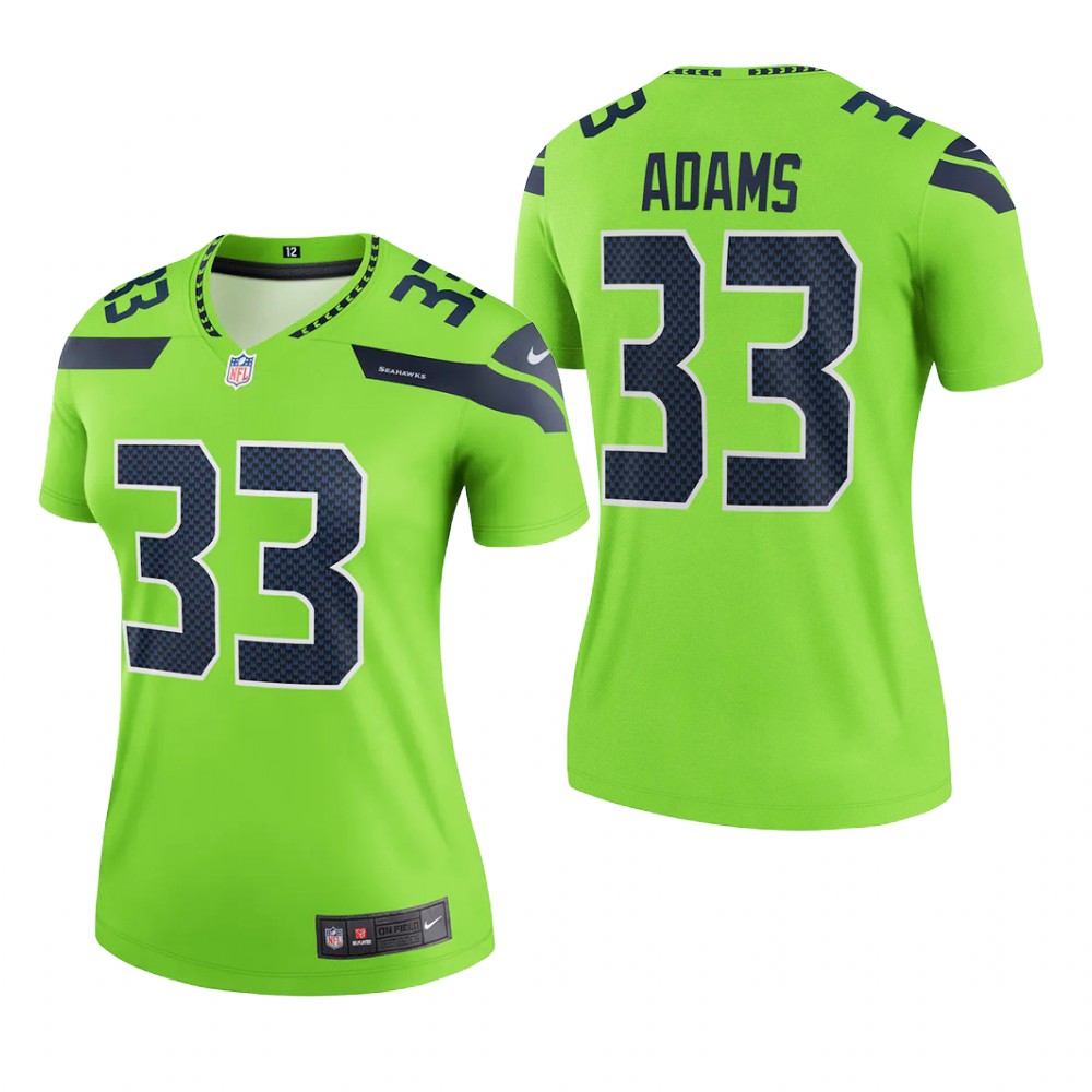 Seattle Seahawks Jamal Adams Neon Green Jersey Legend - Women's