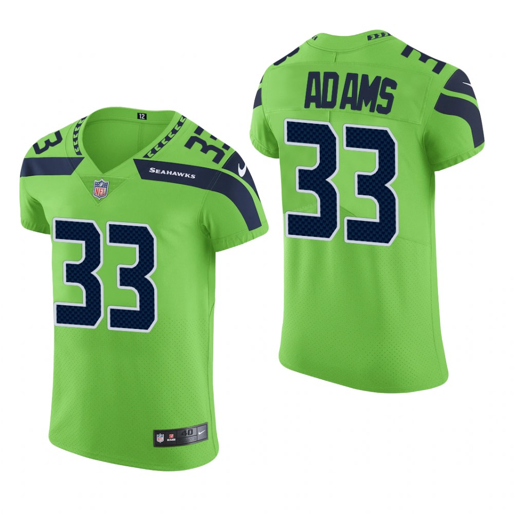Seattle Seahawks Jamal Adams Neon Green Jersey Vapor Elite Men's