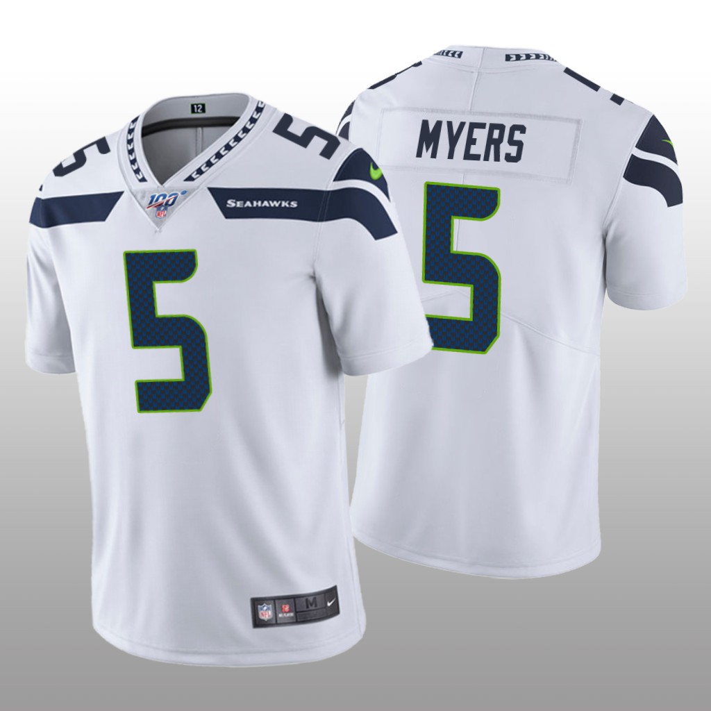 Seattle Seahawks Jason Myers White Vapor Limited Jersey 100th Season - Men's