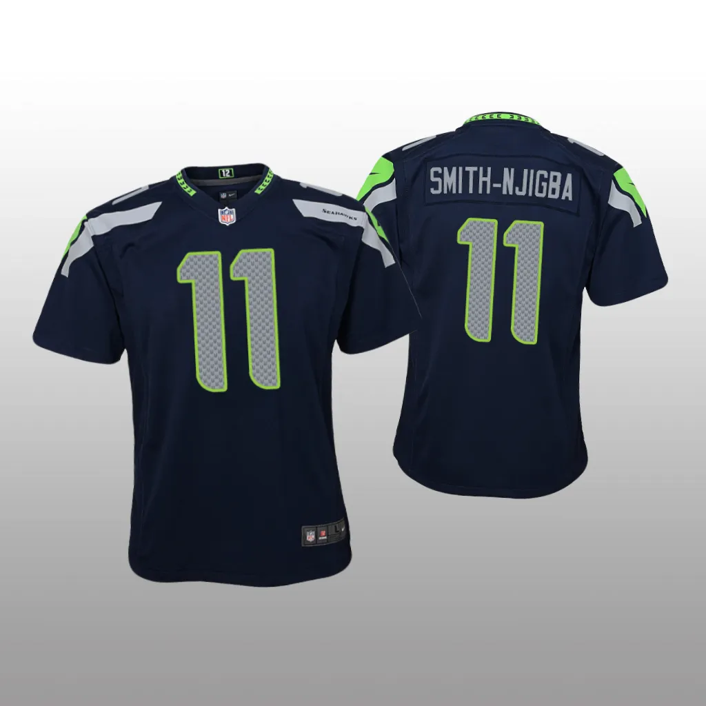 Seattle Seahawks Jaxon Smith-Njigba College Navy Jersey Game - Youth