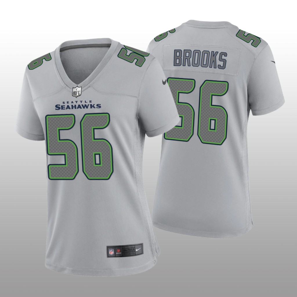 Seattle Seahawks Jordyn Brooks Gray Jersey Atmosphere Fashion Game - Women's