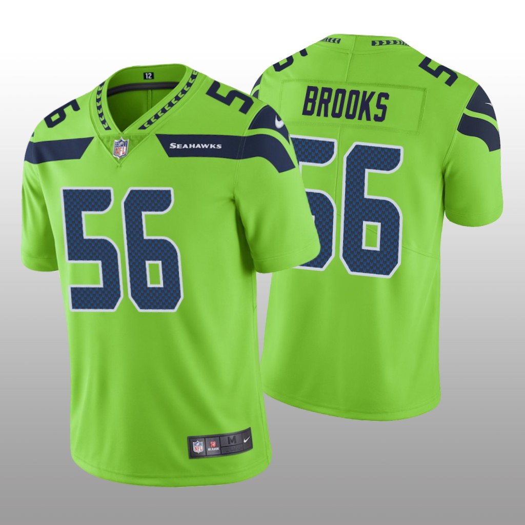 Seattle Seahawks Jordyn Brooks Green Jersey Color Rush Limited - Men's
