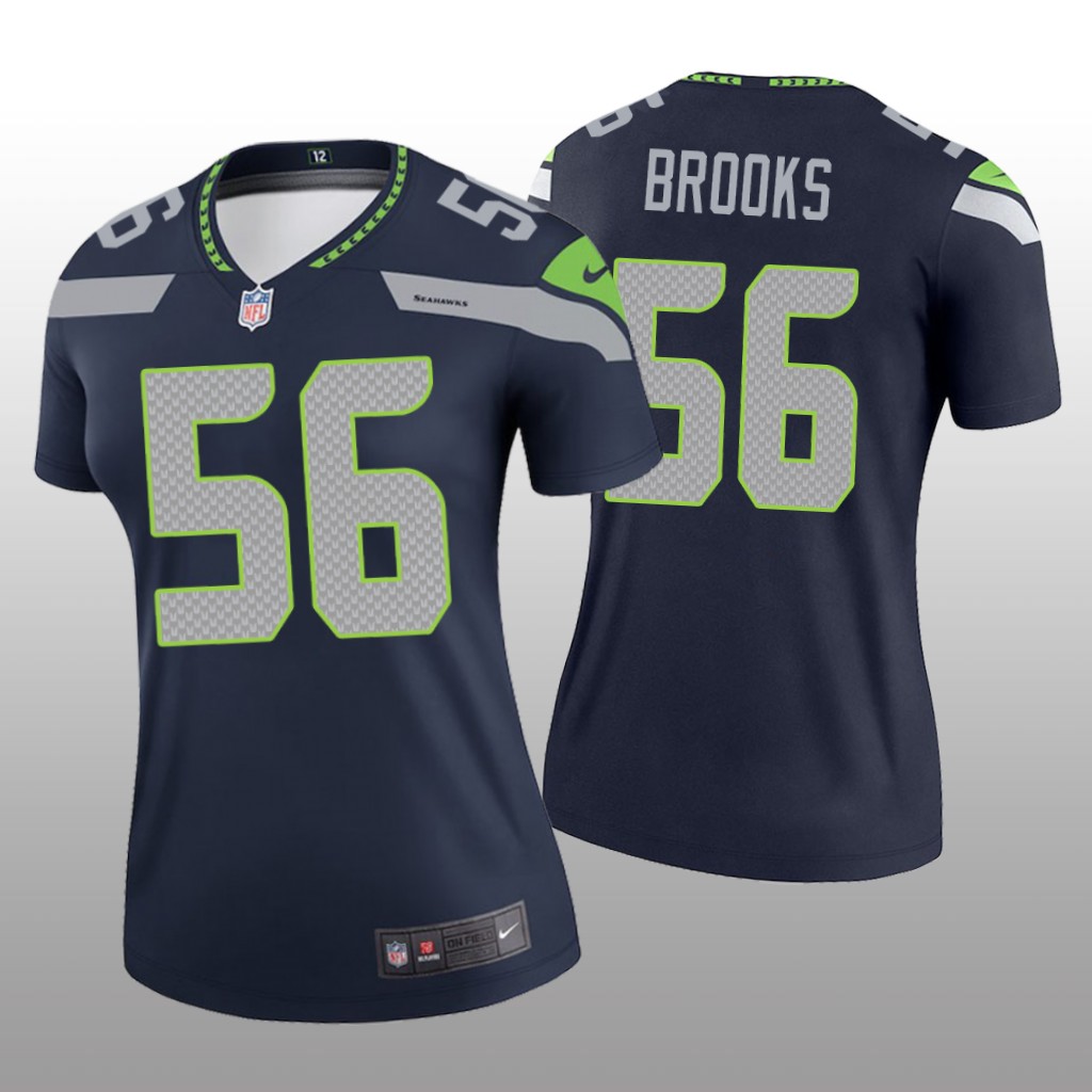 Seattle Seahawks Jordyn Brooks Navy Jersey Legend - Women's