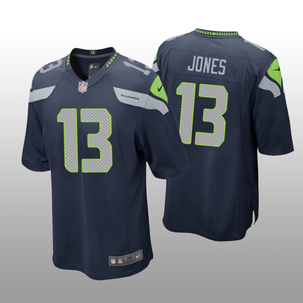 Seattle Seahawks Josh Jones College Navy Jersey Game - Men's