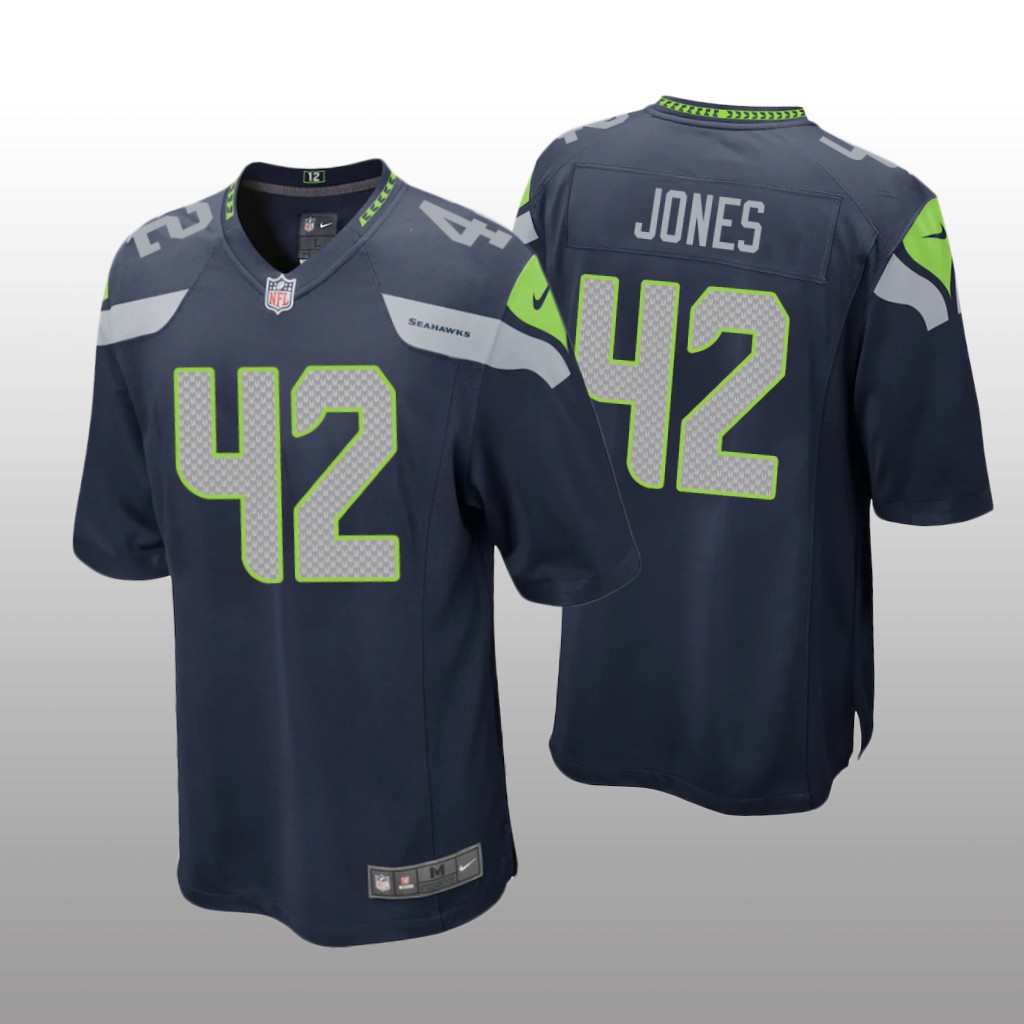 Seattle Seahawks Josh Jones College Navy Jersey Game - Men's
