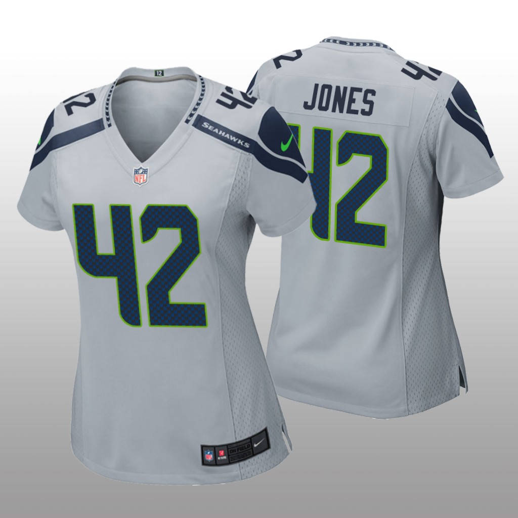 Seattle Seahawks Josh Jones Gray Jersey Game - Women's