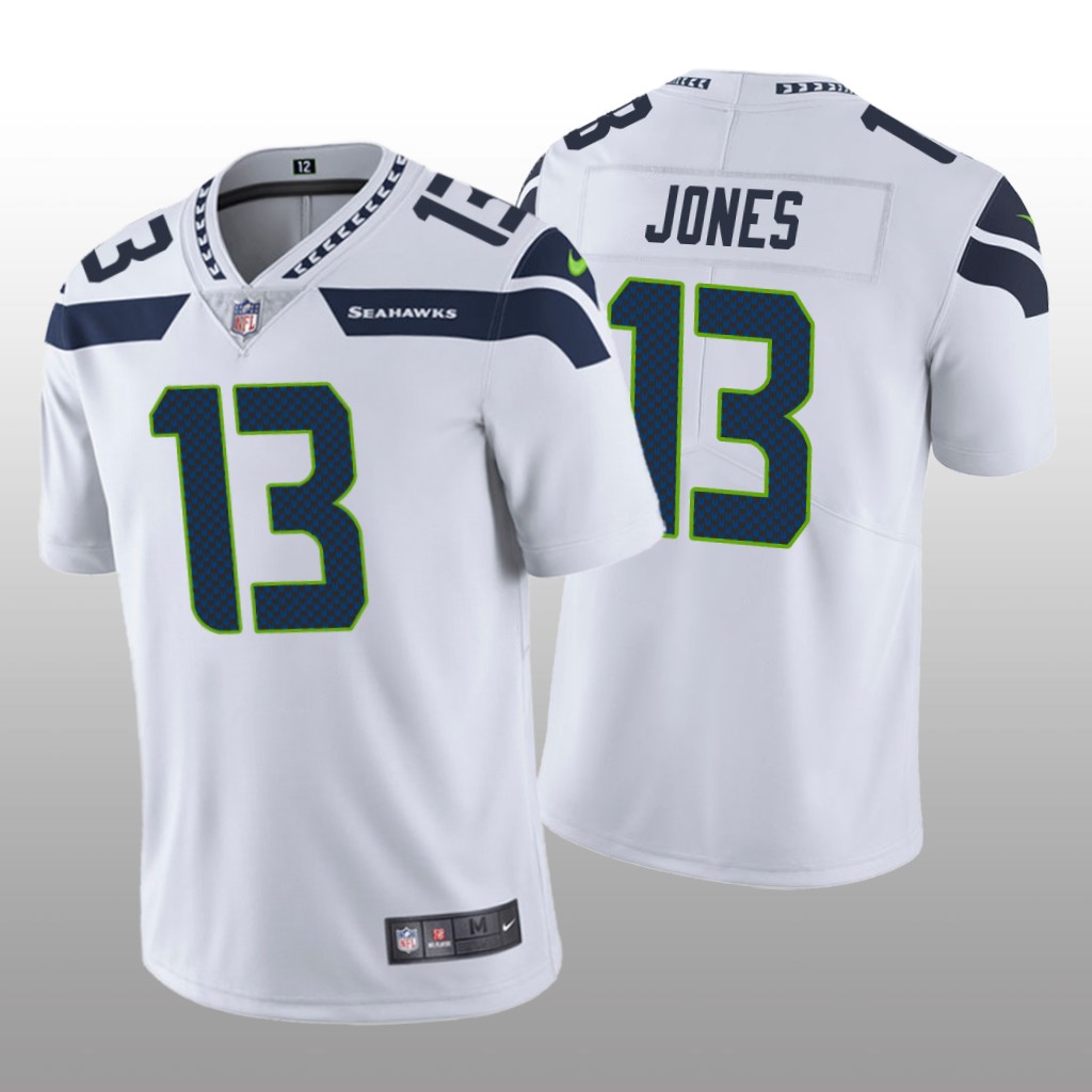 Seattle Seahawks Josh Jones White Jersey Vapor Limited - Men's