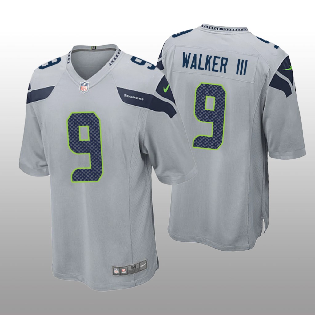Seattle Seahawks Kenneth Walker III Gray Jersey Game - Men's