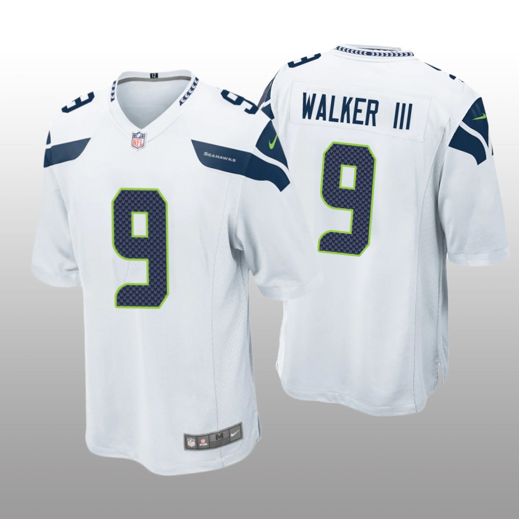 Seattle Seahawks Kenneth Walker III White Jersey Game - Men's