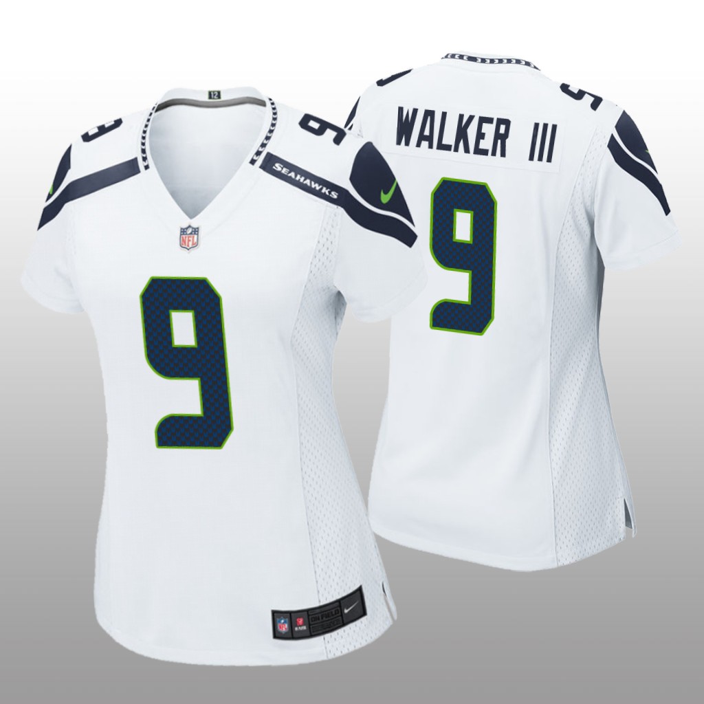 Seattle Seahawks Kenneth Walker III White Jersey Game - Women's