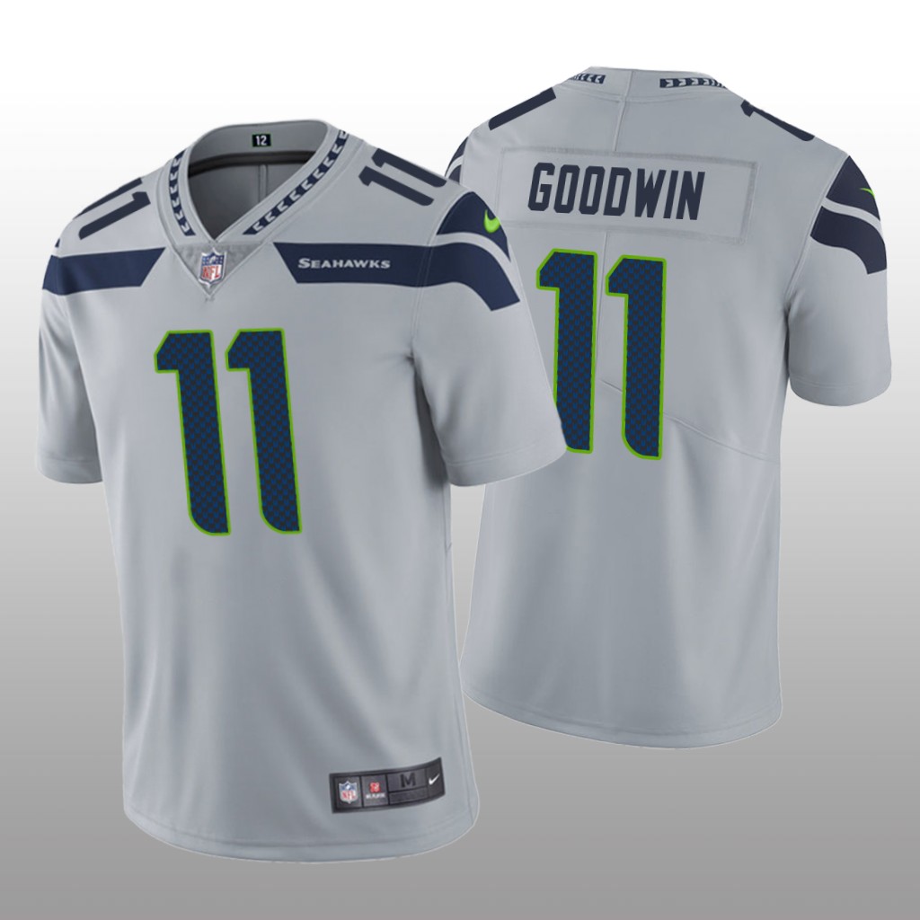Seattle Seahawks Marquise Goodwin Gray Jersey Vapor Limited - Men's