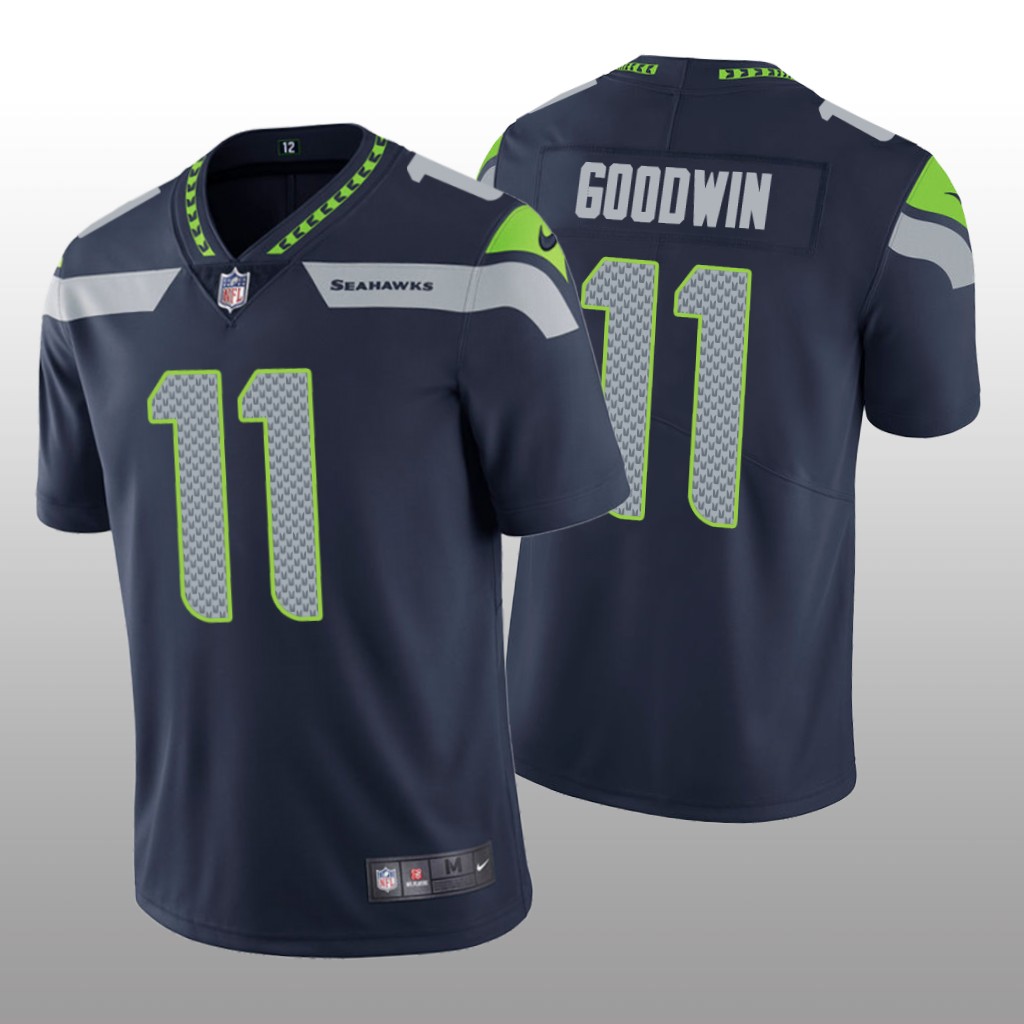 Seattle Seahawks Marquise Goodwin Navy Jersey Vapor Limited - Men's