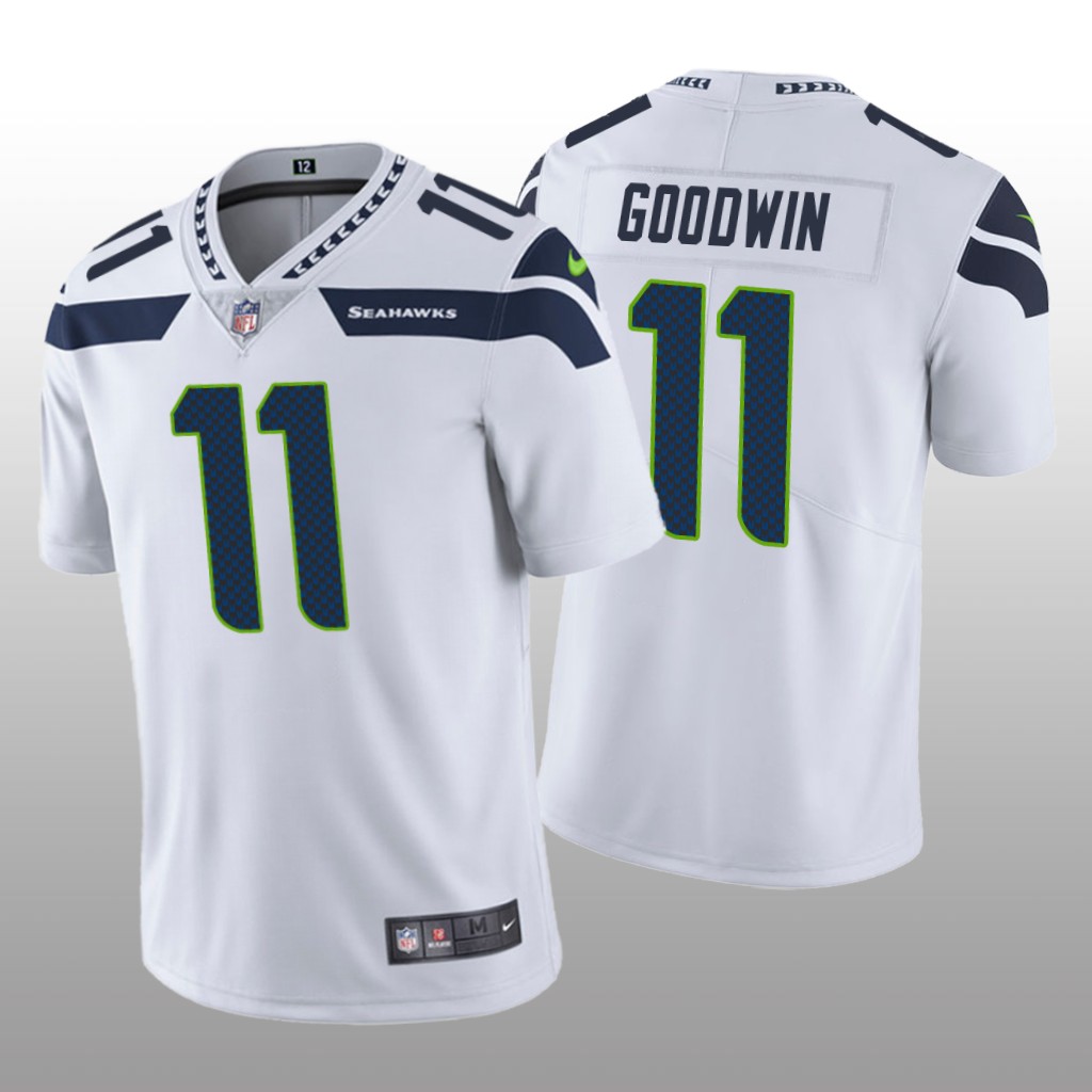 Seattle Seahawks Marquise Goodwin White Jersey Vapor Limited - Men's