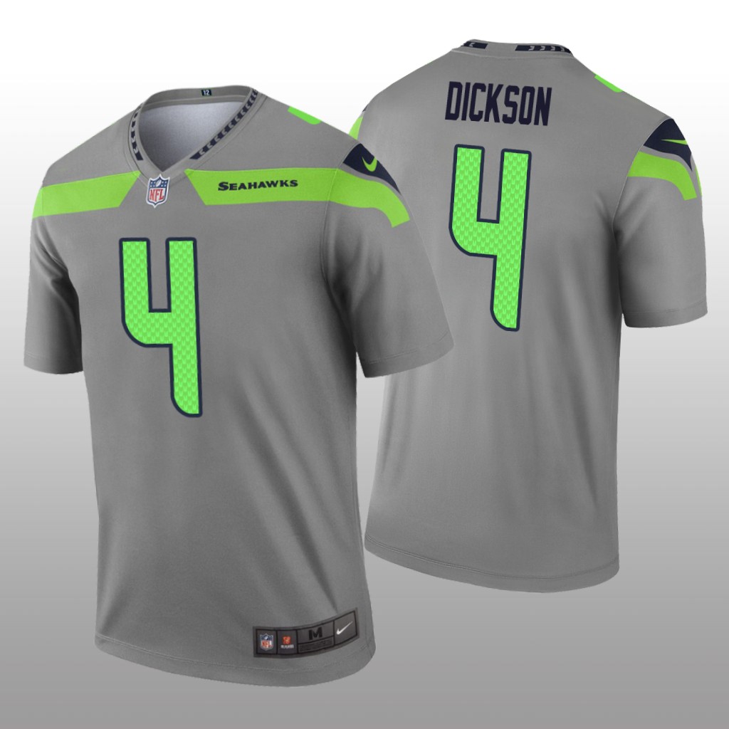 Seattle Seahawks Michael Dickson Gray Jersey Inverted Legend - Men's