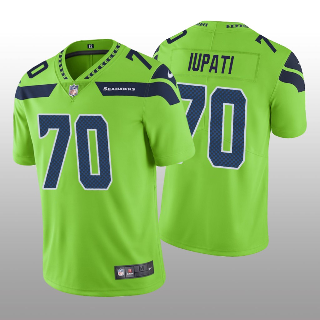 Seattle Seahawks Mike Iupati Green Jersey Color Rush Limited - Men's
