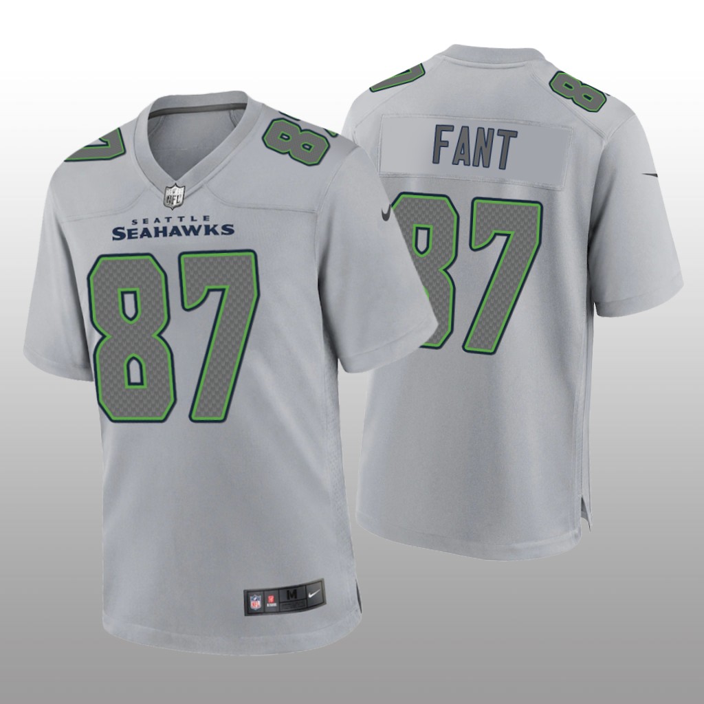 Seattle Seahawks Noah Fant Gray Jersey Atmosphere Fashion Game - Men's