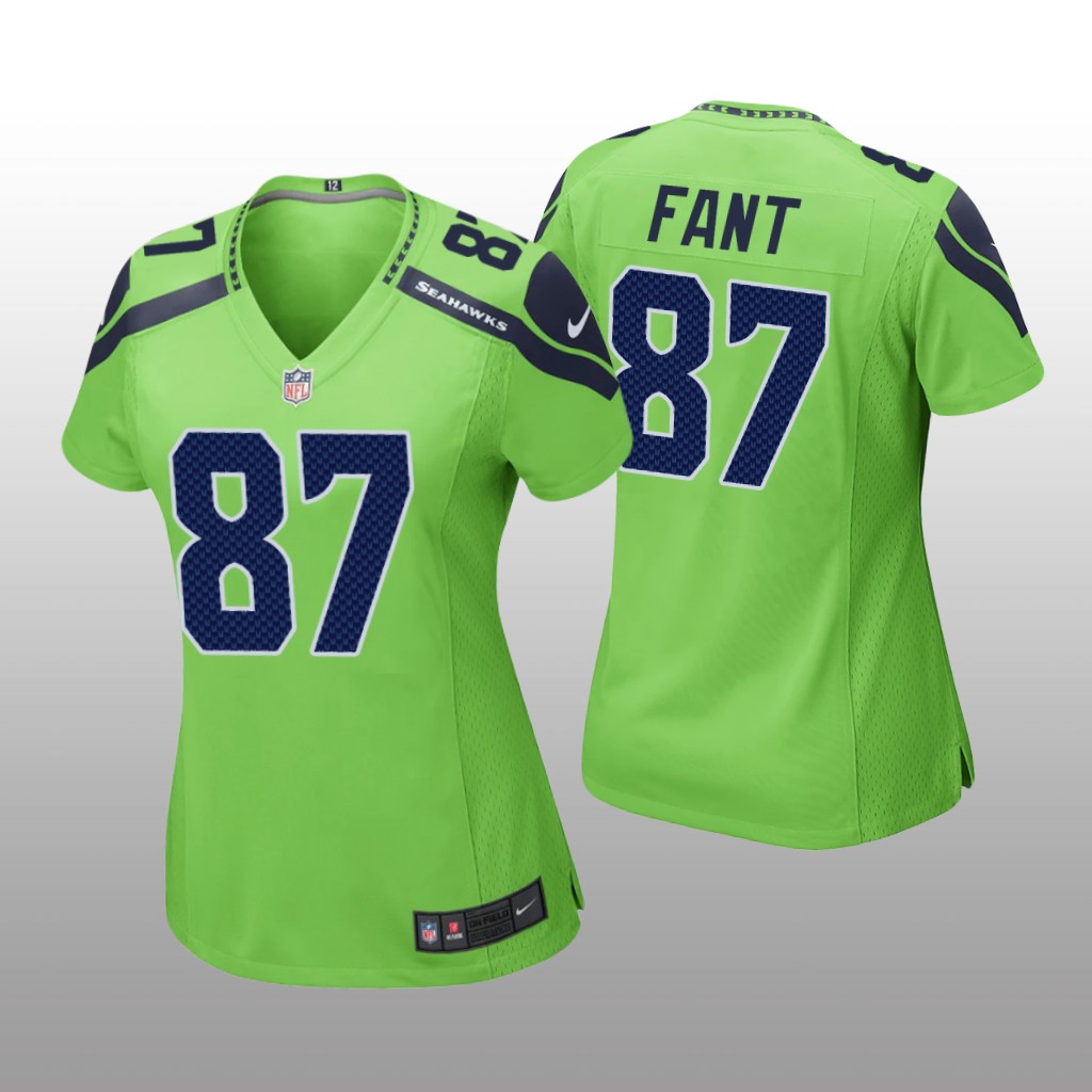 Seattle Seahawks Noah Fant Neon Green Jersey Game - Women's