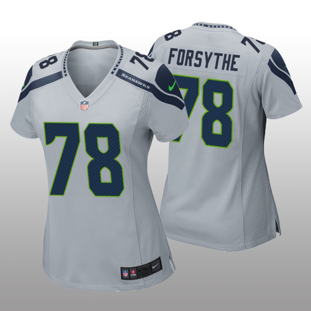 Seattle Seahawks Stone Forsythe Gray Jersey Game - Women's