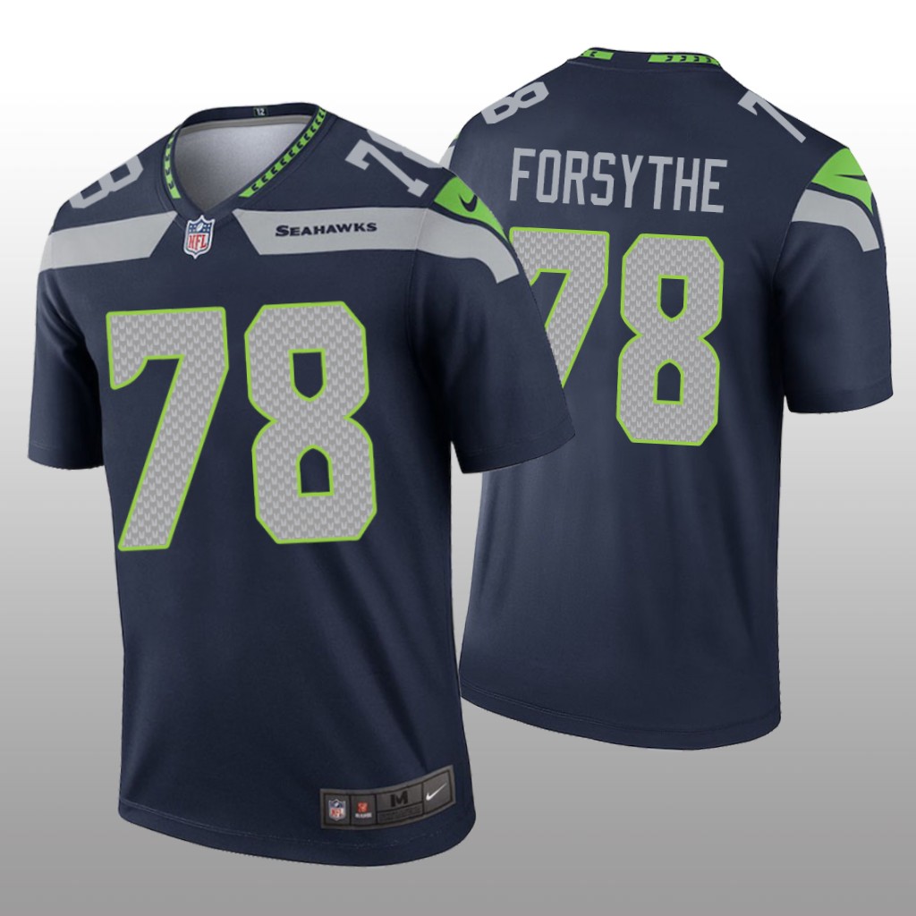 Seattle Seahawks Stone Forsythe Navy Jersey Legend - Men's