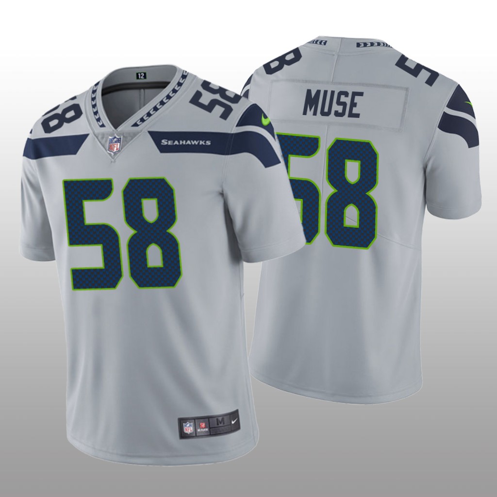 Seattle Seahawks Tanner Muse Gray Jersey Vapor Limited Vapor Limited - Men's