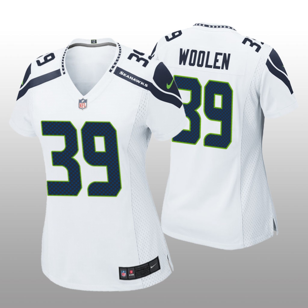 Seattle Seahawks Tariq Woolen White Jersey Game - Women's