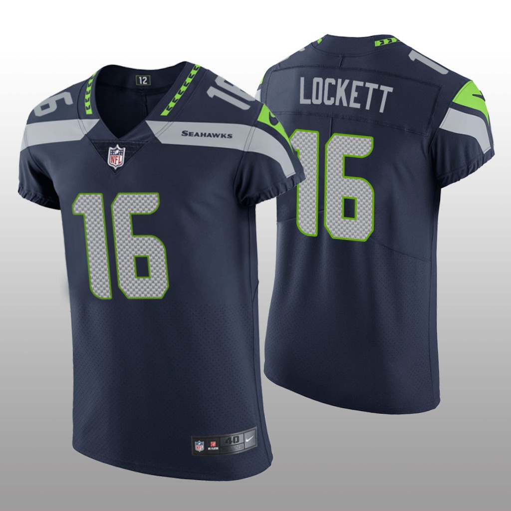 Seattle Seahawks Tyler Lockett Navy Jersey Vapor Elite Men's