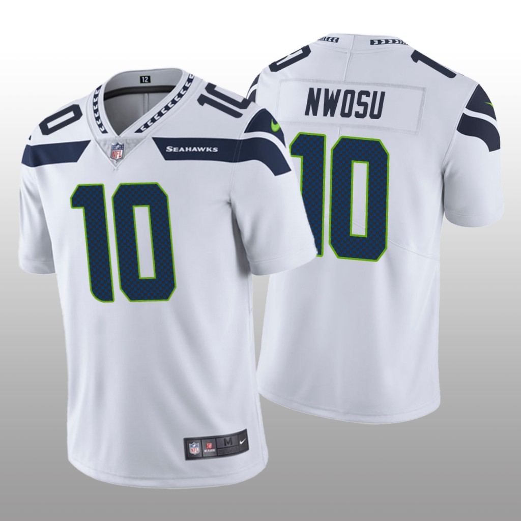 Seattle Seahawks Uchenna Nwosu White Jersey Vapor Limited - Men's