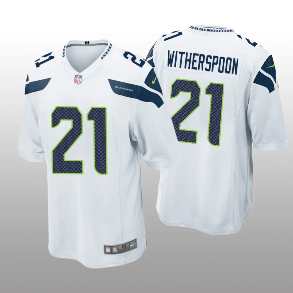 Seattle Seahawks White 2023 NFL Draft Devon Witherspoon Game Jersey