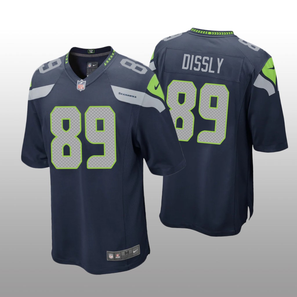 Seattle Seahawks Will Dissly College Navy Jersey Game - Men's
