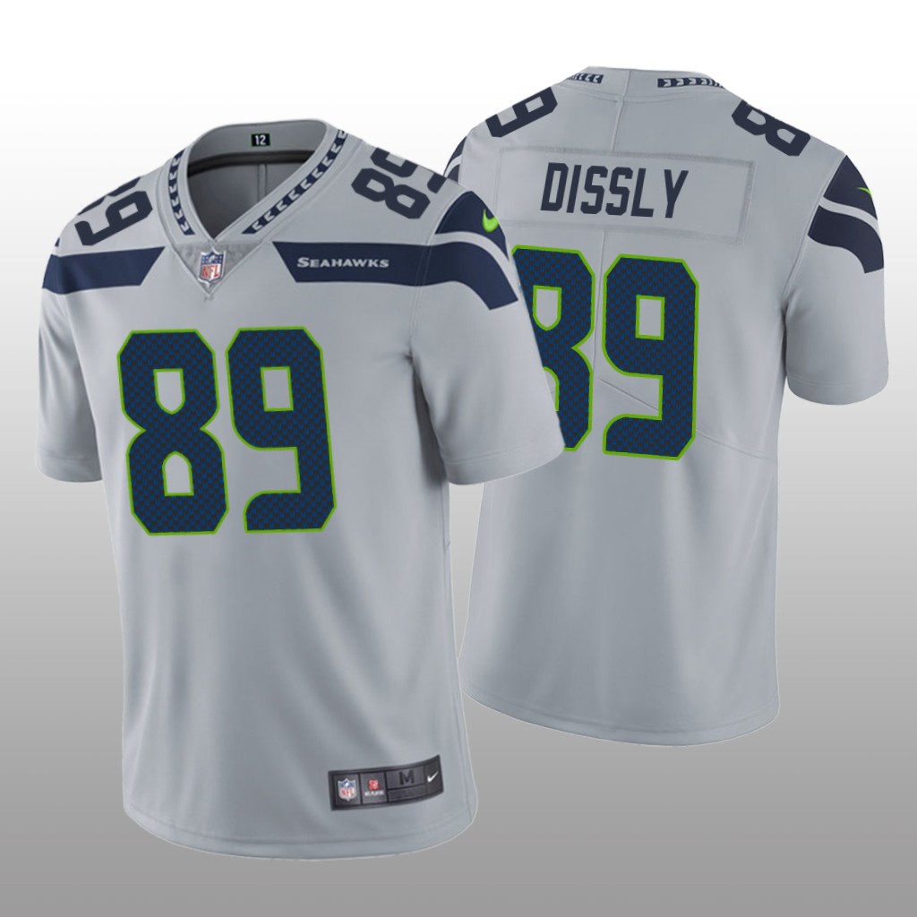 Seattle Seahawks Will Dissly Gray Jersey Vapor Limited - Men's