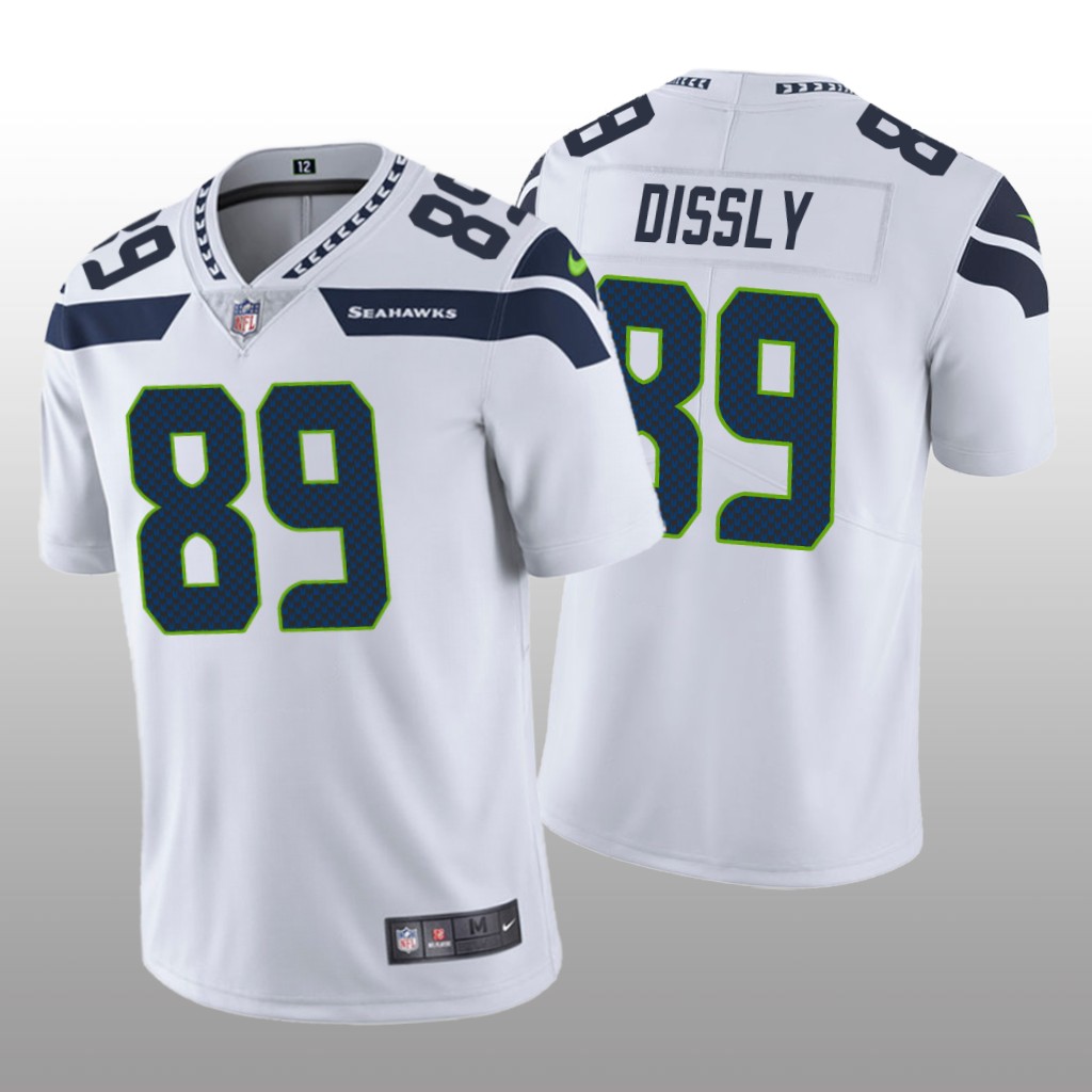 Seattle Seahawks Will Dissly White Jersey Vapor Limited - Men's