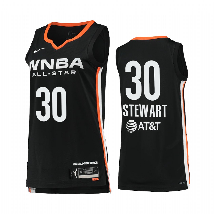 Seattle Storm Breanna Stewart 2021 WNBA All-Star Victory Women Black #30 Jersey