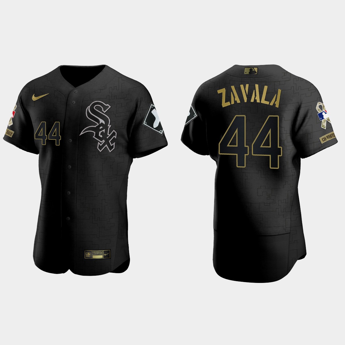 Seby Zavala Chicago White Sox 2021 Salute to Service Jersey - All Black