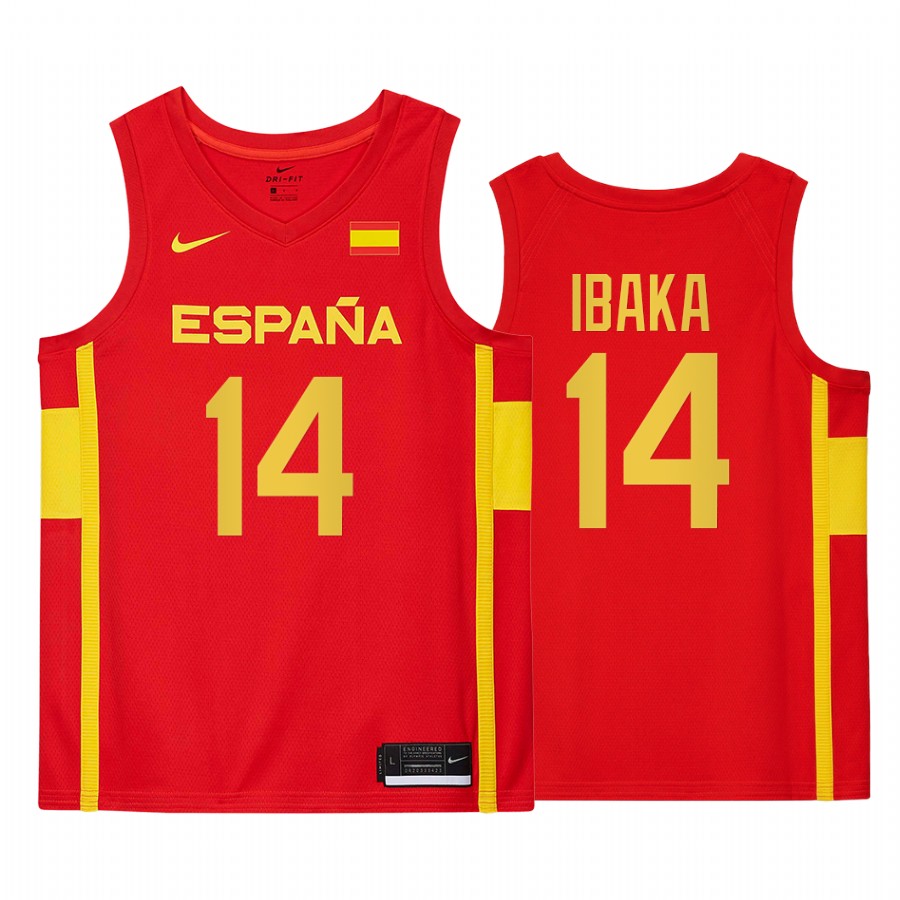 Serge Ibaka Spain  #14 Gasol Olymipcs Game Limited Jersey
