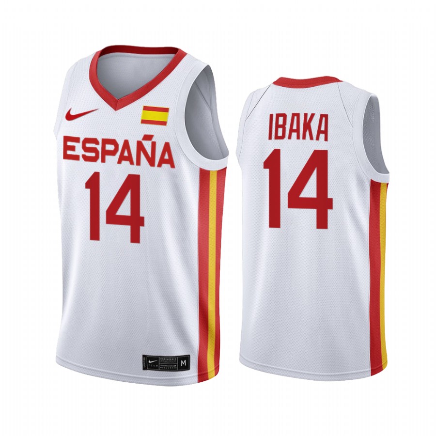 Serge Ibaka Spain  #14 White 2021 Tokyo Olymipcs Limited Jersey