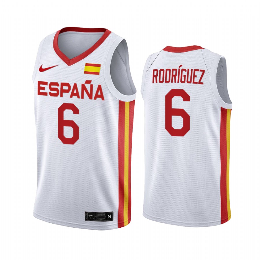 Sergio Rodríguez Spain  #6 White 2021 Tokyo Olymipcs Limited Jersey