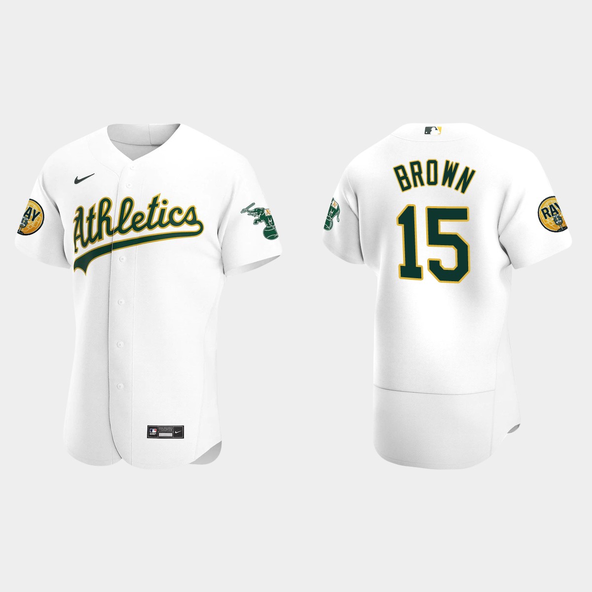 Seth Brown Oakland Athletics 2022 Ray Fosse Patch Jersey - White